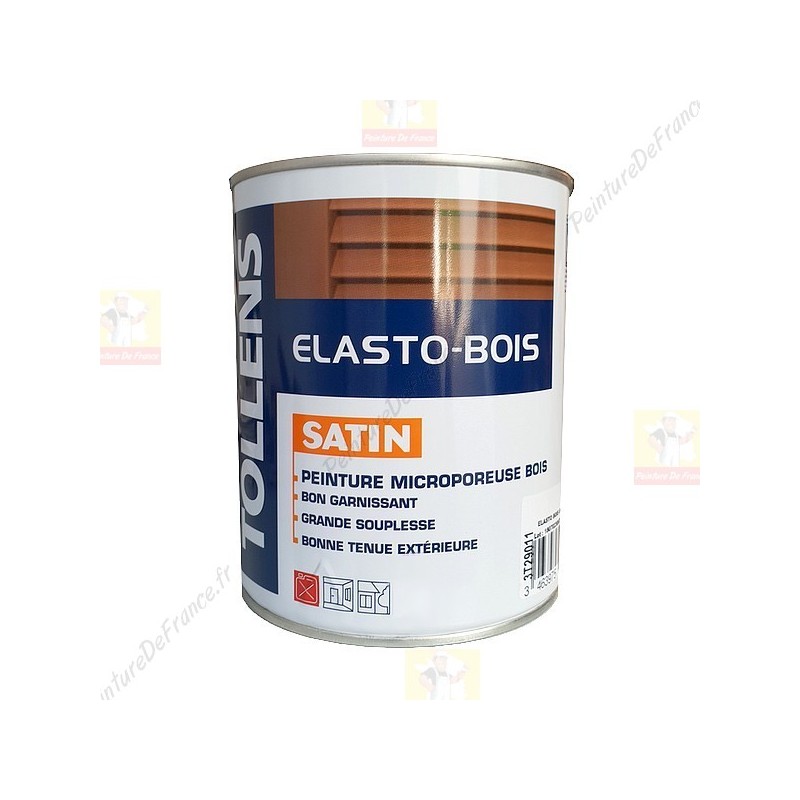 Peinture extérieure bois premium blanc Tollens 2L + 20% gratuit