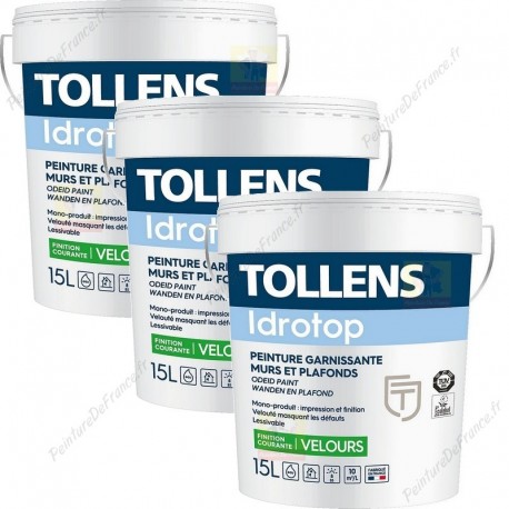 Pack De 3 Peintures Acryliques Tollens Idrotop Velours 15 L à 399