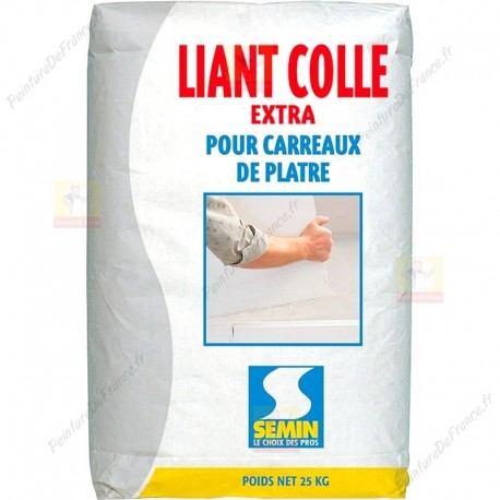 Liant Colle Extra SEMIN colle carreaux de plâtre 25 kg