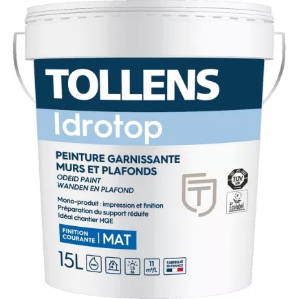 Peinture TOLLENS professionnelle Idrotop Mat