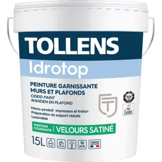 Peinture TOLLENS professionnelle Idrotop Velours Satiné