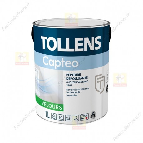 Peinture TOLLENS Capteo Velours BLANC 1L