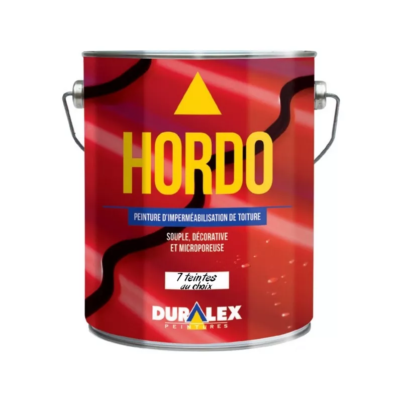 Peinture pour rénovation et imperméabilisation des toitures DURALEX Hordo très souple pour d'importantes déformations Peinture pour rénovation et imperméabilisation des toitures DURALEX Hordo très souple pour d'importantes déformations