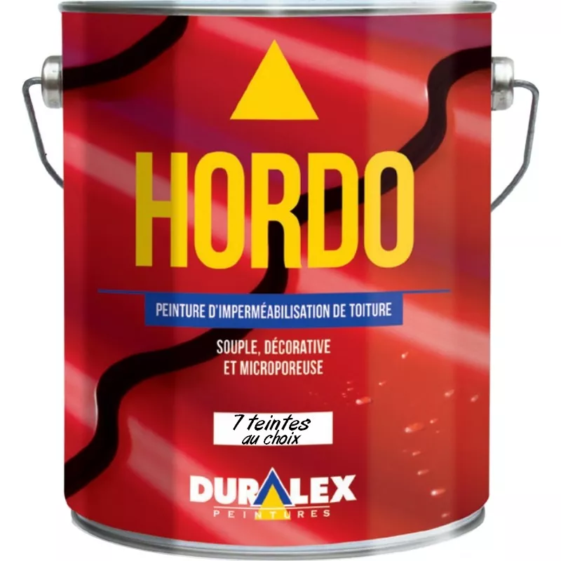Peinture pour rénovation et imperméabilisation des toitures DURALEX Hordo très souple pour d'importantes déformations Peinture pour rénovation et imperméabilisation des toitures DURALEX Hordo très souple pour d'importantes déformations