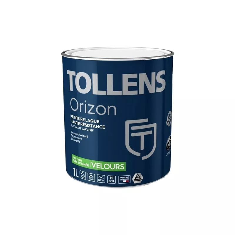 Laque TOLLENS professionnelle Orizon Velours haute durabilité et dépolluante Laque TOLLENS professionnelle Orizon Velours haute durabilité et dépolluante