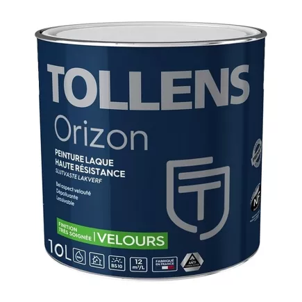 Laque TOLLENS professionnelle Orizon Velours haute durabilité et dépolluante