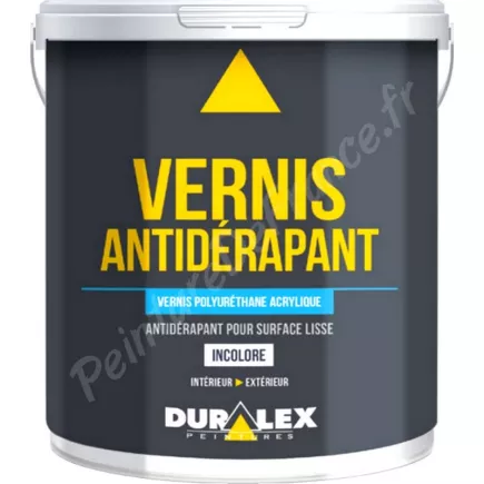 Vernis antidérapant hydro DURALEX excellente dureté sur sol brute ou peint