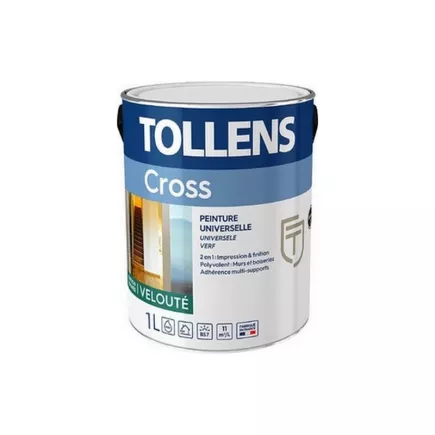 Peinture TOLLENS professionnelle Cross Velouté universelle 4 en 1