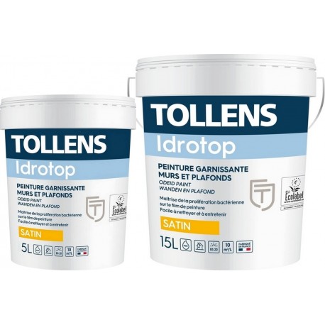 Peinture Bicouche Murs Plafonds Boiseries Tollens Blanc Satin 12l Castorama