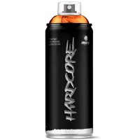 Bombe de peinture HARDCORE jet puissant et couvrant BRILLANTE 400 ml - Les ORANGES