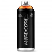 Bombe de peinture HARDCORE jet puissant et couvrant BRILLANTE 400 ml - Les ORANGES