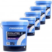Pack de 5 Peintures SEIGNEURIE Evolutex Velours BLANC 15L