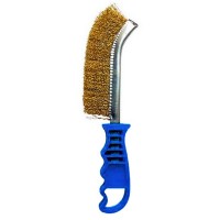 Brosse fil laiton ondulé 25 x 5 cm