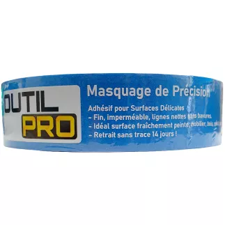 Adhésif masquage de précision OUTIL PRO ruban pour surfaces délicates 30 mm x 50 m