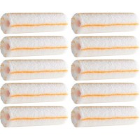 RAYÉ JAUNE mini rouleaux ROTA éco anti-gouttes L.100 mm pour sous couche Poils: 12 mm (x10)