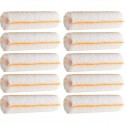 RAYÉ JAUNE mini rouleaux ROTA éco anti-gouttes L.100 mm pour sous couche Poils: 12 mm (x10)