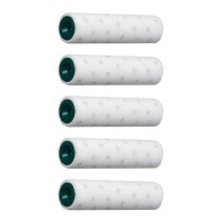 MICROSTAR.5 lot de 5 mini rouleaux L.100mm ROTA microfibres aspect tendu laqué Poils: 5 mm