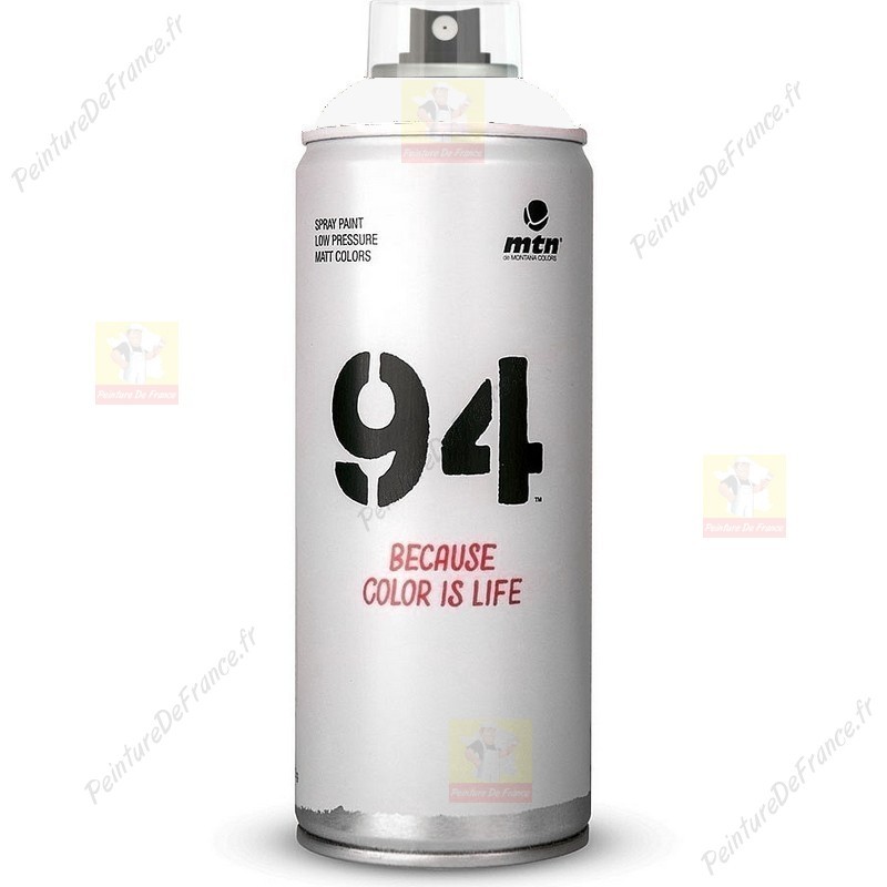 Bombe de peinture Blanc Mat - 400ml - Qualité Professionnelle - Ferry