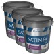 Pack de 3 Peinture GUITTET Satinéa Velours BLANC 15L