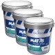 Lot de 3 Peintures GUITTET Mat 78 Hydroplus BLANC 15L