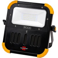 Projecteur portable LED BLUMO 3000 A BRENNENSTUHL avec haut-parleurs Bluetooth 3000 lumens