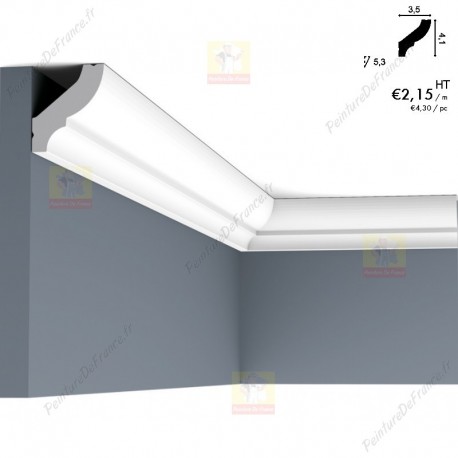 Corniche ORAC CB501 profil de base qui s'adapte à chaque intérieur 2 m