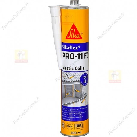 Sikaflex PRO-11 FC mastic-colle mono composant TOUT en UN fixation, étanchéité et calfeutrement 300 ml BLANC