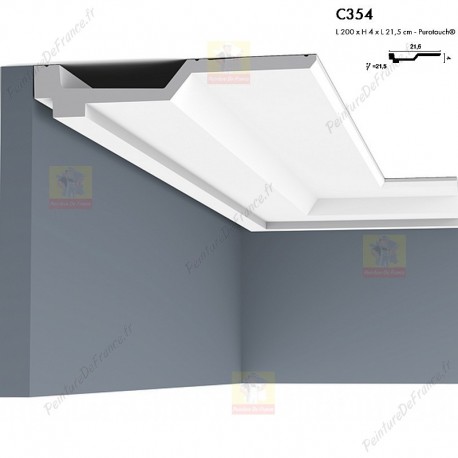 Corniche ORAC C354 grâce à sa faible ligne d'ombre, elle donne l'impression de flotter 2 m