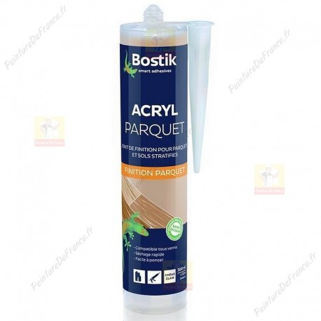 Mastic joint acrylique BOSTIK Acryl Parquet et sols stratifiés cartouche  300 ml 