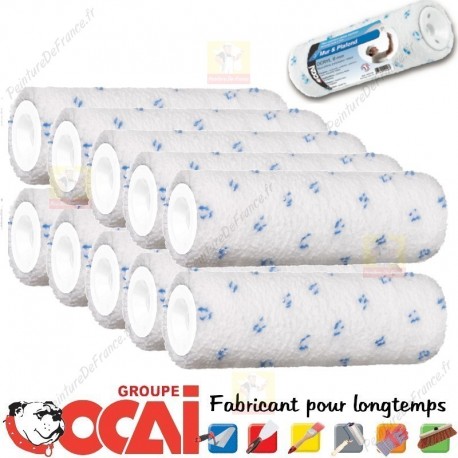 OCRYL 8 vendu en boite de 10 rouleaux peintures OCAI semi-tendue L.180 mm, Poils: 8 mm