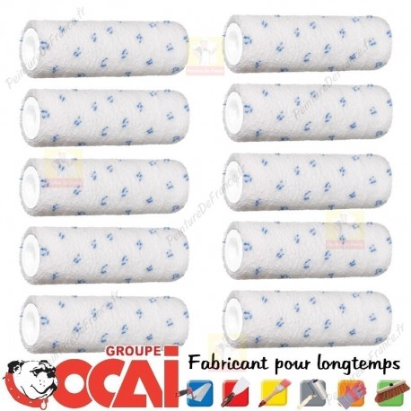 OCRYL 8 vendu en pack de 10 mini rouleaux OCAI semi-tendue L.100 mm, Poils: 8 mm