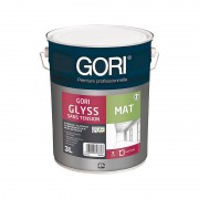 Peinture GORI GLYSS isole et masque les taches sur murs et plafonds Mat sans tension 3L