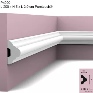 Cimaise ORAC P4020 modèle subtile et volute s'adapte à tous style d'intérieur L.2m