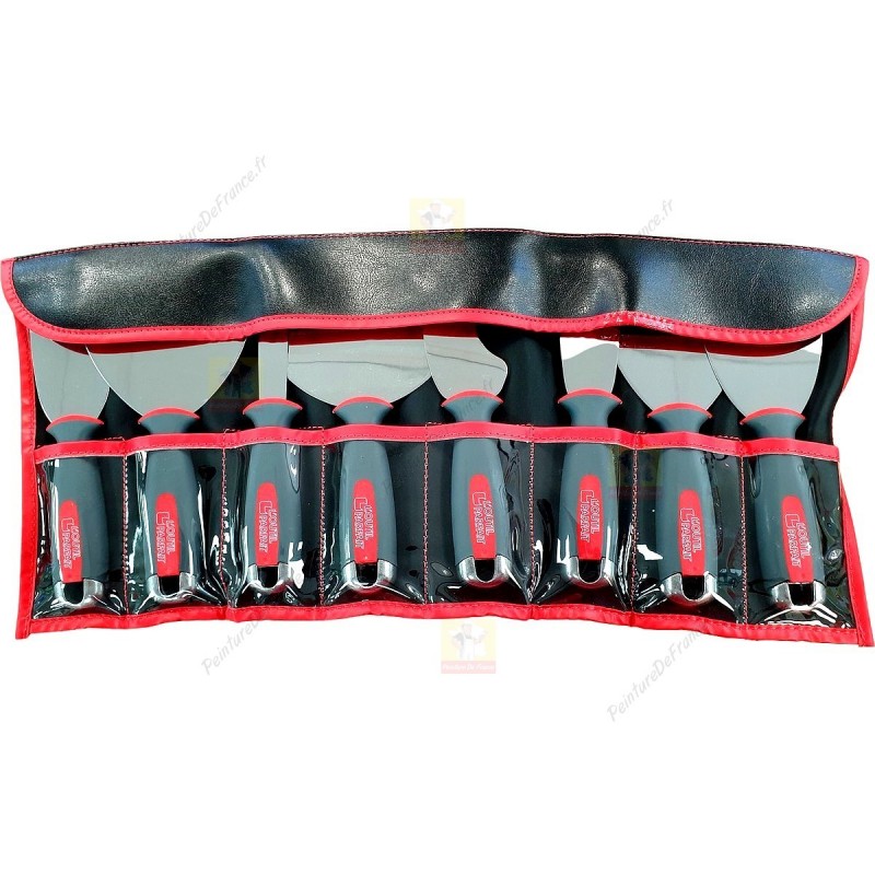 L'OUTIL PARFAIT - Trousse 9 outils plaquiste & enduiseur Alu-choc