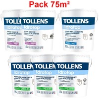 Pack 75m² Peinture TOLLENS Idrotop Professionnelle BLANC