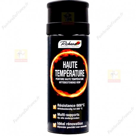 Aérosol haute température 600°C RICHARD multi-supports NOIR 400 ml