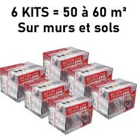 Kits complets de béton ciré TERRAZZO trafic intense pour 50 à 60 m² (6 coffrets)