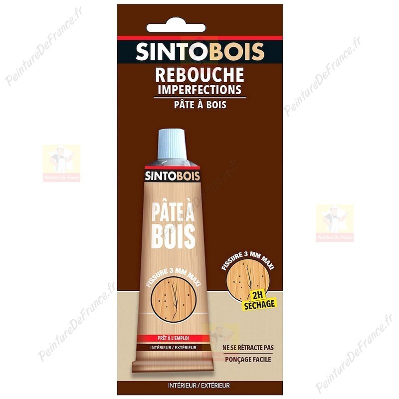 Sinto Rebouche Bois pour Gros Trous et Fissures Bois Clair - 500 g - Facile  et Prêt à l’Emploi - Excellente Adhérence - Séchage Rapide - Ne Fendille