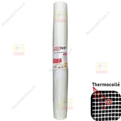 Rouleau tissu en fibre de verre Fiss'renov SEMIN, L.50 m x l.1m