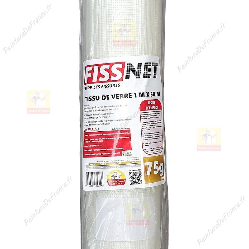 Rouleau Fiss Net 75 PRO ultra résistant en fibre de verre thermocollé de 50  m² à 107,90 €