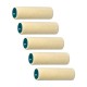 VELOURS lot de 5 rouleaux 100 mm ROTA Laqueur Travaux soignés tendu, Pure laine 4 mm