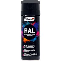 Aérosol peinture acrylique RICHARD multi-supports RAL Gris et Noir 400 ml