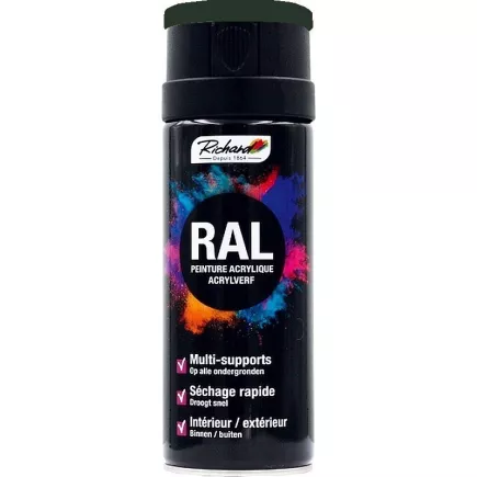 Aérosol peinture acrylique RICHARD multi-supports RAL Vert 400 ml