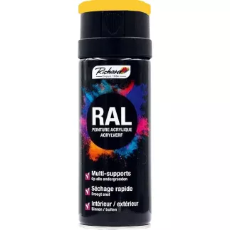 Aérosol peinture acrylique RICHARD multi-supports RAL Jaune 400 ml