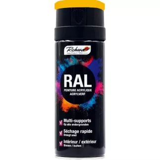 Aérosol peinture acrylique RICHARD multi-supports RAL Jaune 400 ml