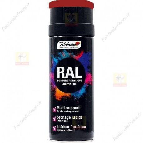 Aérosol RAL peinture acrylique RICHARD multi-supports 400 ml RAL 3001