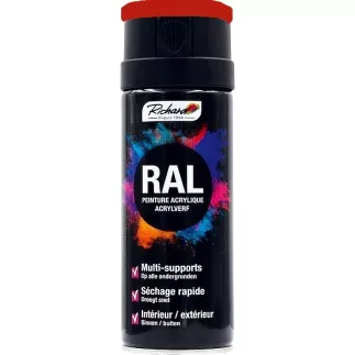 Aérosol peinture acrylique RICHARD multi-supports RAL Rouge 400 ml