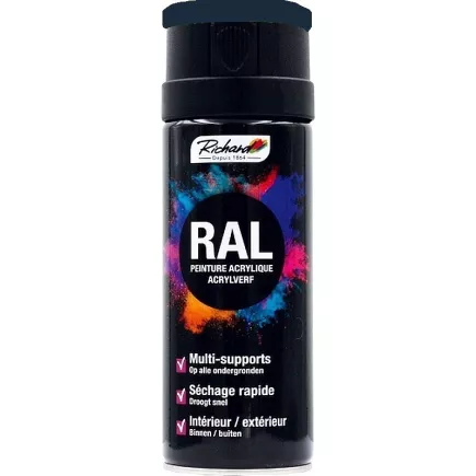 Aérosol peinture acrylique RICHARD tous supports RAL Bleu 400 ml