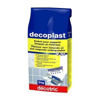 Enduit résiné dur DECOTRIC decoplast V30 résiste aux chocs sur murs et sol 5KG