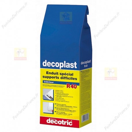 Enduit résiné et fibré DECOTRIC decoplast R40 Enduit spécial supports difficiles 5KG